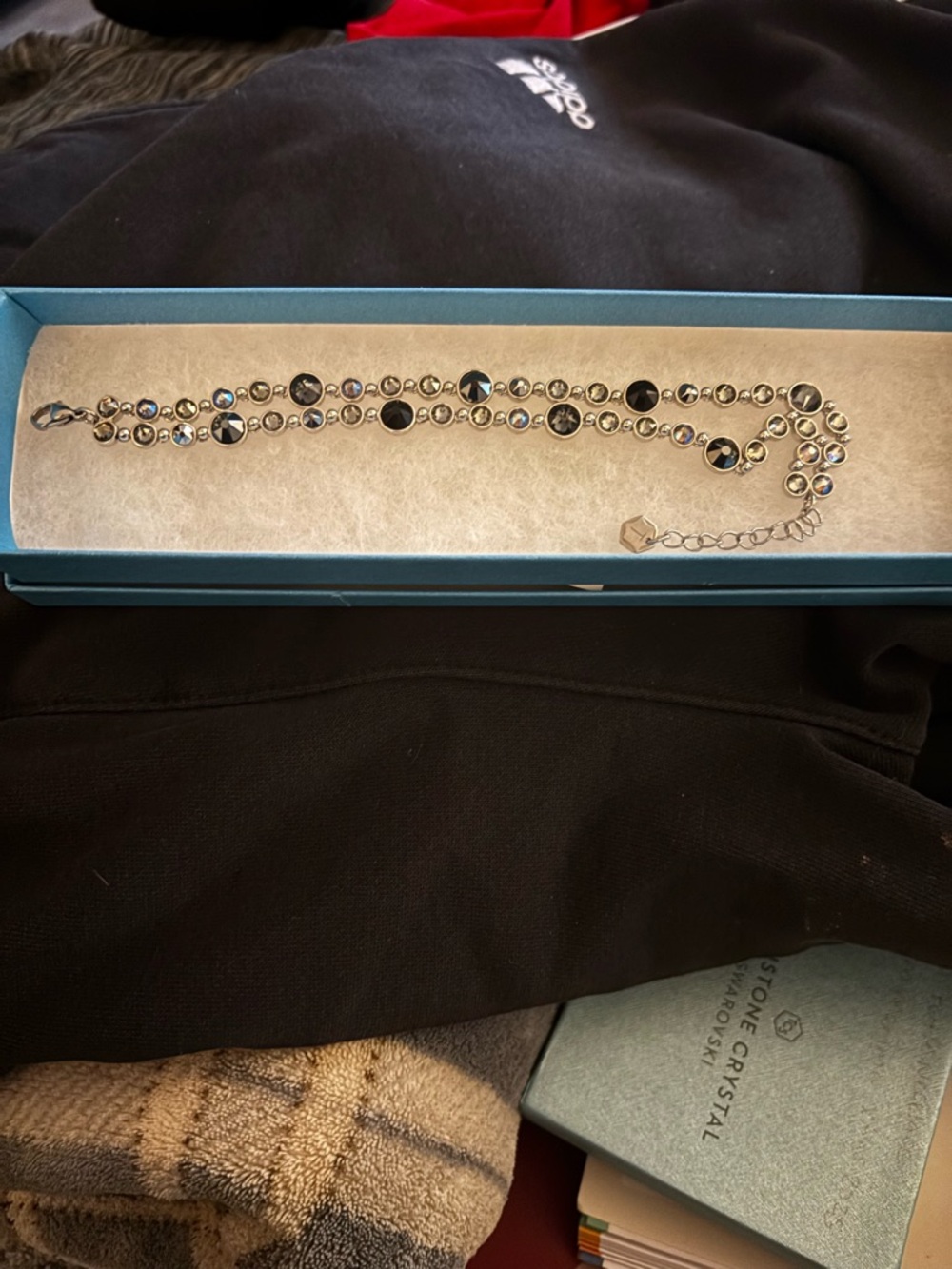 Touchstone Crystal Glam Bracelet Black